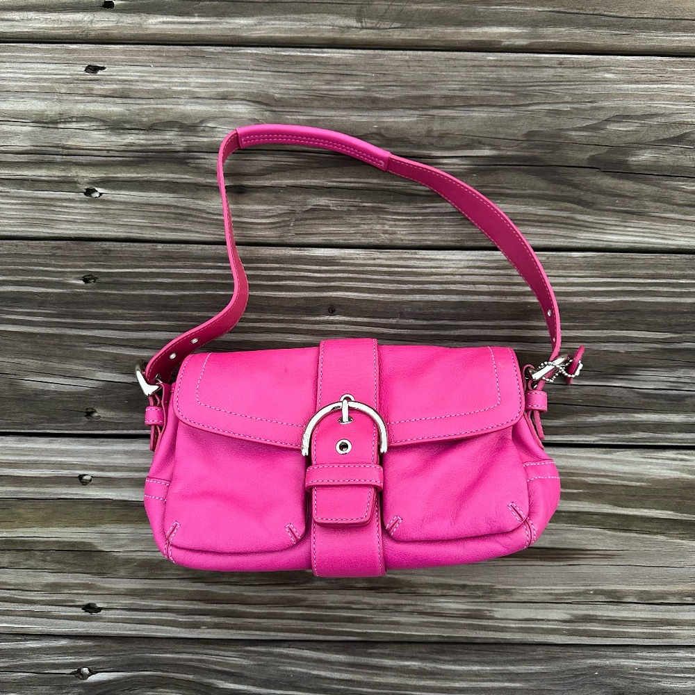 Coach Pink Soho Shoulder Buckle Bag